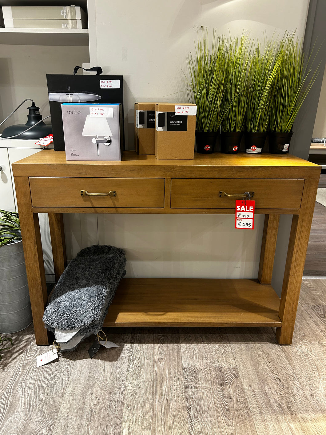Wood Console Table