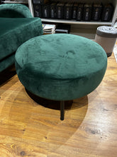 Load image into Gallery viewer, Green Armchair &amp; Footstool