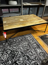 Load image into Gallery viewer, Metal &amp; Wood Coffee Table