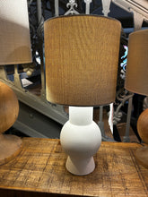 Load image into Gallery viewer, White Ceramic Table Lamp