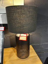 Load image into Gallery viewer, Black Glass Table Lamp