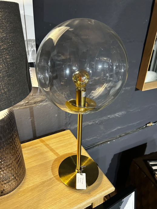Glass Globe Table Lamp
