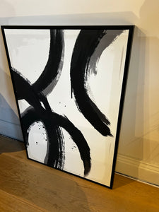 White & Black Canvas Print