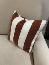 Load image into Gallery viewer, Evie Stripe Outdoor Cushion 45 x 45 - Burnt Sienna