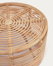 Load image into Gallery viewer, Round Kohana coffee table in rattan with natural finish Ø 66 cm - image 4