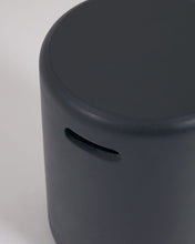 Load image into Gallery viewer, Taimi outdoor footrest made of concrete with black finish Ø 35 cm - image 4