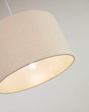 Load image into Gallery viewer, Nazli large linen ceiling light shade with beige finish Ø 50 cm - image 5
