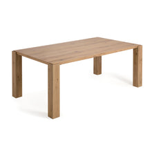 Load image into Gallery viewer, Deyanira table with oak veneer and solid oak legs 200 x 100 cm