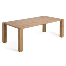 Load image into Gallery viewer, Deyanira table with oak veneer and solid oak legs 220 x 110 cm