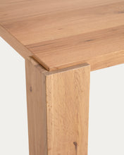 Load image into Gallery viewer, Deyanira table with oak veneer and solid oak legs 220 x 110 cm - image 7