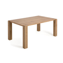 Load image into Gallery viewer, Deyanira table with oak veneer and solid oak legs 160 x 90 cm