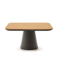 Load image into Gallery viewer, Tudons outdoor table in aluminium with a grey and teak finish, 148 x 148 cm FSC 100% - image 2