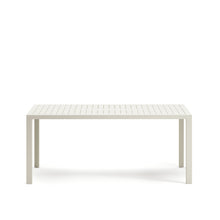 Load image into Gallery viewer, Culip aluminium outdoor table with white finish, 180 x 90 cm