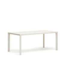 Load image into Gallery viewer, Culip aluminium outdoor table with white finish, 180 x 90 cm - image 3