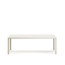 Load image into Gallery viewer, Culip aluminium outdoor table in powder coated white finish, 220 x 100 cm