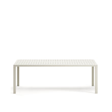 Load image into Gallery viewer, Culip aluminium outdoor table in powder coated white finish, 220 x 100 cm - image 2