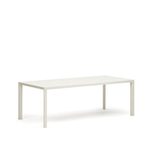Load image into Gallery viewer, Culip aluminium outdoor table in powder coated white finish, 220 x 100 cm - image 3