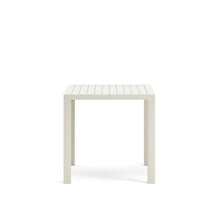 Load image into Gallery viewer, Culip aluminium outdoor table in powder coated white finish, 77 x 77 cm