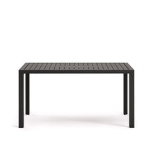 Load image into Gallery viewer, Culip aluminium outdoor table in powder coated grey finish, 150 x 77 cm
