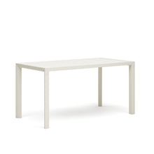 Load image into Gallery viewer, Culip aluminium outdoor table in powder coated white finish, 150 x 77 cm - image 4