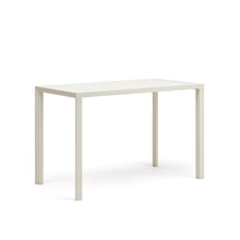 Load image into Gallery viewer, Culip aluminium outdoor bar table in powder coated white finish, 150 x 77 cm - image 4