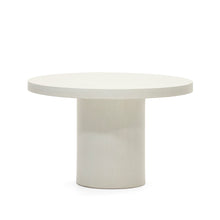 Load image into Gallery viewer, Aiguablava round table in white cement, Ø 120 cm