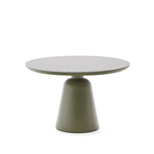 Load image into Gallery viewer, Tudons outdoor table in aluminium in a green ceramic table top, Ø120 cm