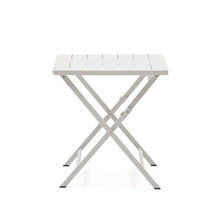 Load image into Gallery viewer, Folding outdoor table Torreta made of aluminum with light grey finish 70 x 70 cm - image 3