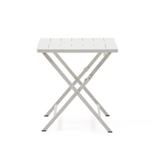 Load image into Gallery viewer, Folding outdoor table Torreta made of aluminum with light grey finish 70 x 70 cm - image 4