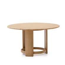 Load image into Gallery viewer, Xoriguer round table in solid eucalyptus wood Ø140 cm FSC 100% - image 2