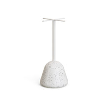 Load image into Gallery viewer, Saura high bar table in white terrazzo with a white terrazzo top, 95 x 70 x 70 cm - image 3