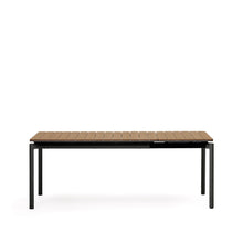 Load image into Gallery viewer, Canyelles extendable outdoor table, plastic lumber &amp; matte black aluminium, 140 (200) x 90 cm - image 3