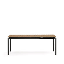 Load image into Gallery viewer, Canyelles extendable outdoor table, plastic lumber &amp; matte black aluminium, 140 (200) x 90 cm - image 4