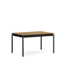 Load image into Gallery viewer, Canyelles extendable outdoor table, plastic lumber &amp; matte black aluminium, 140 (200) x 90 cm - image 5