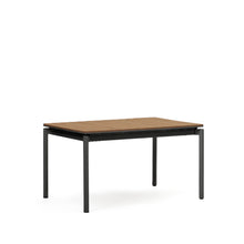 Load image into Gallery viewer, Canyelles extendable outdoor table, plastic lumber &amp; matte black aluminium, 140 (200) x 90 cm - image 6