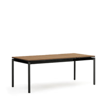 Load image into Gallery viewer, Canyelles extendable outdoor table, plastic lumber &amp; matte black aluminium, 140 (200) x 90 cm - image 8