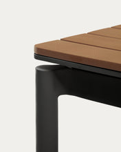 Load image into Gallery viewer, Canyelles extendable outdoor table, plastic lumber &amp; matte black aluminium, 140 (200) x 90 cm - image 12