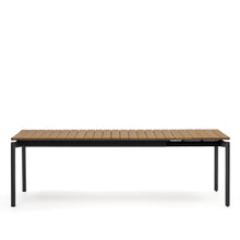 Load image into Gallery viewer, Canyelles extendable outdoor table, plastic lumber &amp; matte black aluminium, 180(240) x 100 cm - image 3