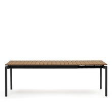 Load image into Gallery viewer, Canyelles extendable outdoor table, plastic lumber &amp; matte black aluminium, 180(240) x 100 cm - image 4