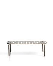 Load image into Gallery viewer, Joncols outdoor coffee table in aluminium with taupe painted finish Ø 113 x 65cm