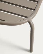 Load image into Gallery viewer, Joncols outdoor coffee table in aluminium with taupe painted finish Ø 113 x 65cm - image 6