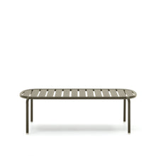 Load image into Gallery viewer, Joncols outdoor aluminium coffee table with powder coated green finish, Ø 110 x 62 cm