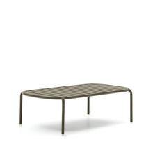 Load image into Gallery viewer, Joncols outdoor aluminium coffee table with powder coated green finish, Ø 110 x 62 cm - image 3
