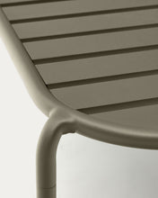 Load image into Gallery viewer, Joncols outdoor aluminium coffee table with powder coated green finish, Ø 110 x 62 cm - image 8