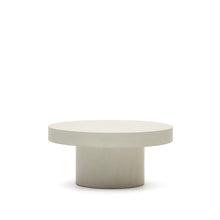 Load image into Gallery viewer, Aiguablava round coffee table in white cement, Ø 90 cm