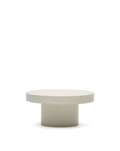Load image into Gallery viewer, Aiguablava round coffee table in white cement, Ø 90 cm - image 2