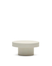 Load image into Gallery viewer, Aiguablava round coffee table in white cement, Ø 66 cm - image 2