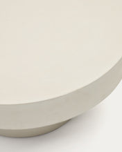 Load image into Gallery viewer, Aiguablava round coffee table in white cement, Ø 66 cm - image 6