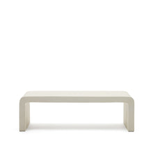 Load image into Gallery viewer, Aiguablava coffee table in white cement, 135 x 65 cm
