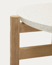 Load image into Gallery viewer, Pola solid eucalyptus wood and cement coffee table, Ø 84,4 cm FSC - image 5